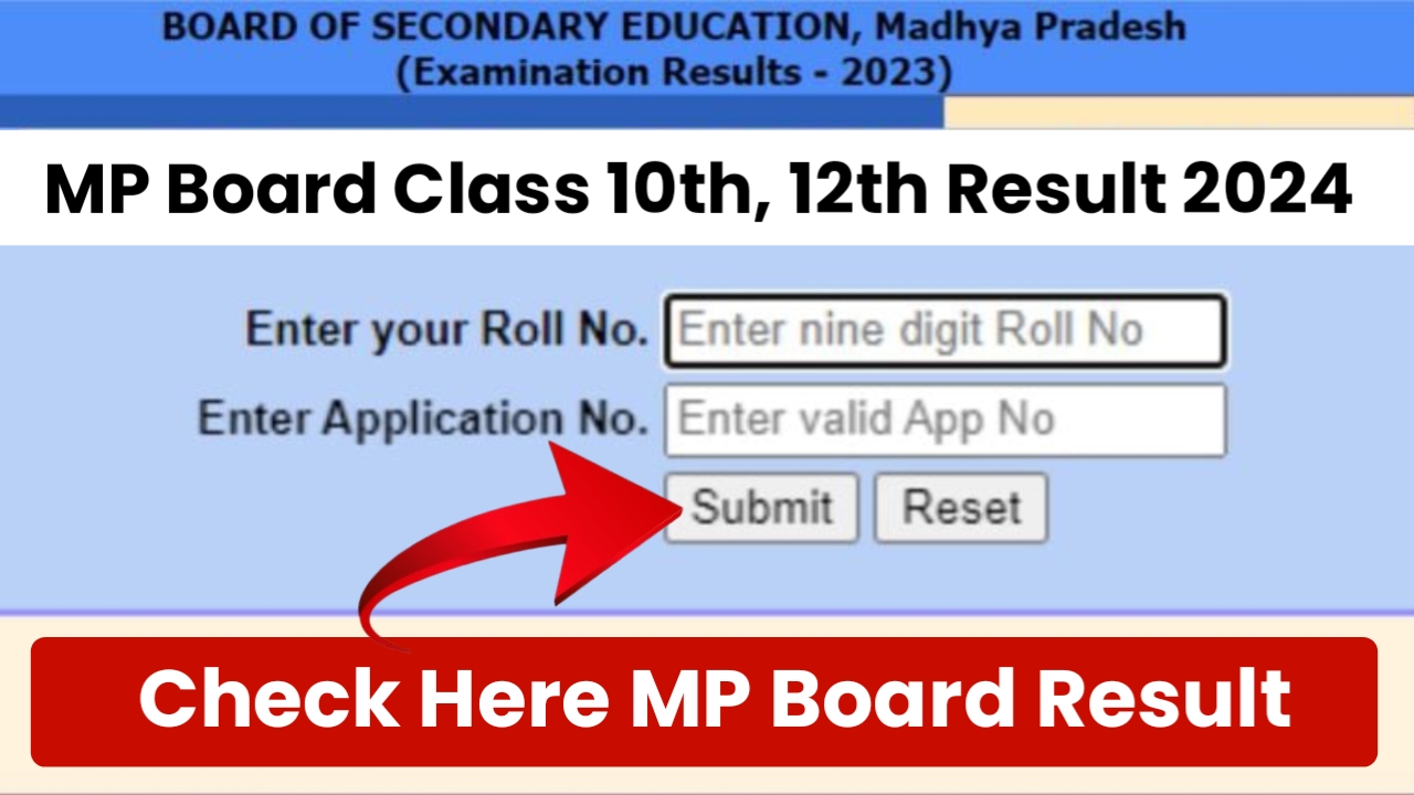 MP Board 10th & 12th Result 2024